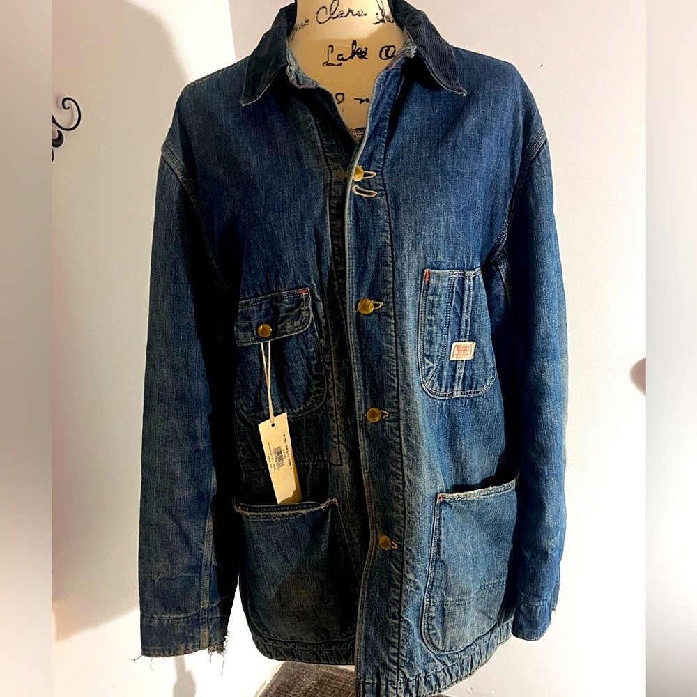 Ralph Lauren Vintage Hercules Chore Denim Jacket NWT!! Size Medium